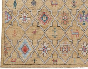53247_BTR010A-Oushak_Handwoven_Tribal_Rug-8'6''x9'11''-Afghanistan-1-Border