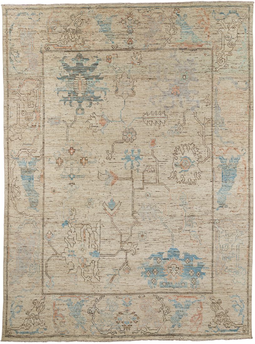 Afghan Oushak Handwoven Tribal Rug
