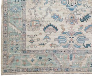 53254_BTR010A-Oushak_Handwoven_Tribal_Rug-10'4''x13'0''-Afghanistan-1-Border