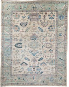 Oushak Transitional Handwoven Tribal Rug