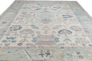 Oushak Transitional Handwoven Tribal Rug
