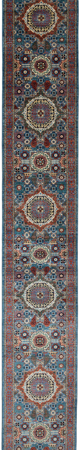 Afghan Mamluk Handwoven Runner Rug