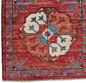 52243_BTR040A-Ersari_Turkmen_Handwoven_Tribal_Rug-1'11''x4'9''-Afghanistan-1-Border
