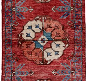 52243_BTR040A-Ersari_Turkmen_Handwoven_Tribal_Rug-1'11''x4'9''-Afghanistan-1-Center