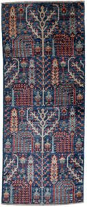 Afghan Bakshaish Trees Handwoven Tribal Rug