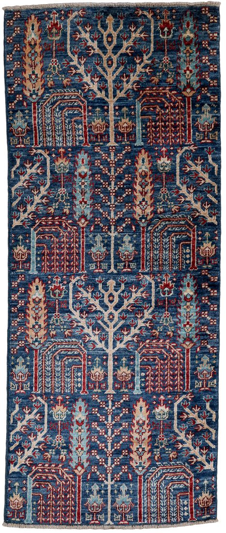 Afghan Bakshaish Trees Handwoven Tribal Rug