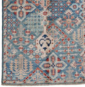 52256_BTR040A-Joshagan_Handwoven_Tribal_Rug-2'1''x6'0''-Afghanistan-1-Border