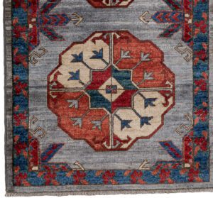 52259_BTR040A-Ersari_Turkmen_Handwoven_Tribal_Rug-2'1''x4'10''-Afghanistan-1-Border