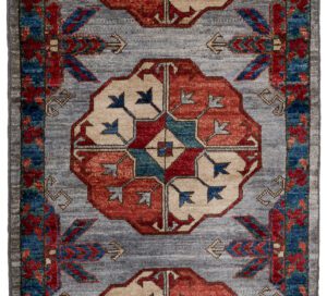 52259_BTR040A-Ersari_Turkmen_Handwoven_Tribal_Rug-2'1''x4'10''-Afghanistan-1-Center