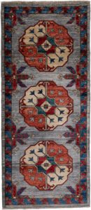 Ersari Turkmen Handwoven Tribal Rug