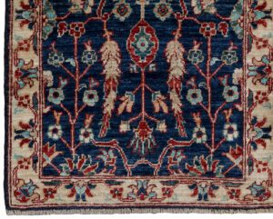 52267_BTR040A-Sultanabad_Handwoven_Tribal_Rug-2'1''x4'10''-Afghanistan-1-Border