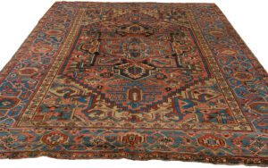 Antique Persian Heriz Handwoven Rug