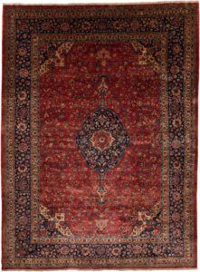 Afghan Mohtasham Kashan Handwoven Tribal Rug