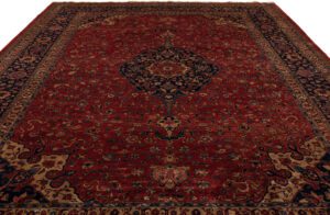 Afghan Mohtasham Kashan Handwoven Tribal Rug
