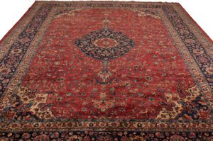 Afghan Mohtasham Kashan Handwoven Tribal Rug