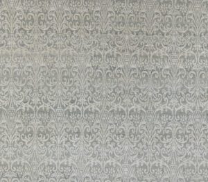 37930_KAN123A-Tibetan_Ironwork_Silver_Wool_Silk_Handwoven_Rug-8'0''x10'0''-Nepal-1-Center