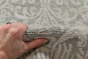 37930_KAN123A-Tibetan_Ironwork_Silver_Wool_Silk_Handwoven_Rug-8'0''x10'0''-Nepal-9