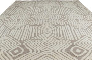 Undyed Moroccan wool rug