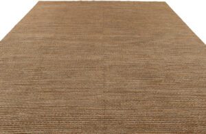 Modern Afghan Wool and Silk Handwoven Rug