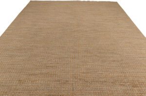Modern Afghan Wool and Silk Handwoven Rug