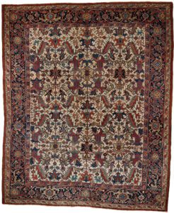 Antique Persian Heriz Handwoven Rug
