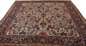 Antique Persian Heriz Handwoven Rug