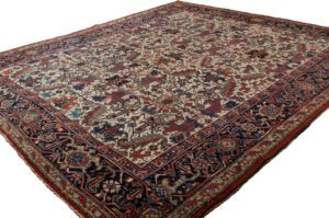 Antique Persian Heriz Handwoven Rug