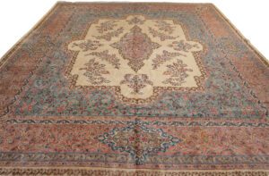 Persian Kerman Semi Antique Handwoven Rug