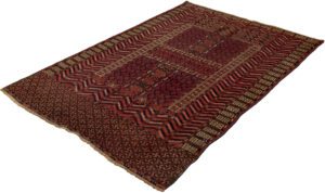 Antique Turkmen Yomut Ensi Handwoven Rug