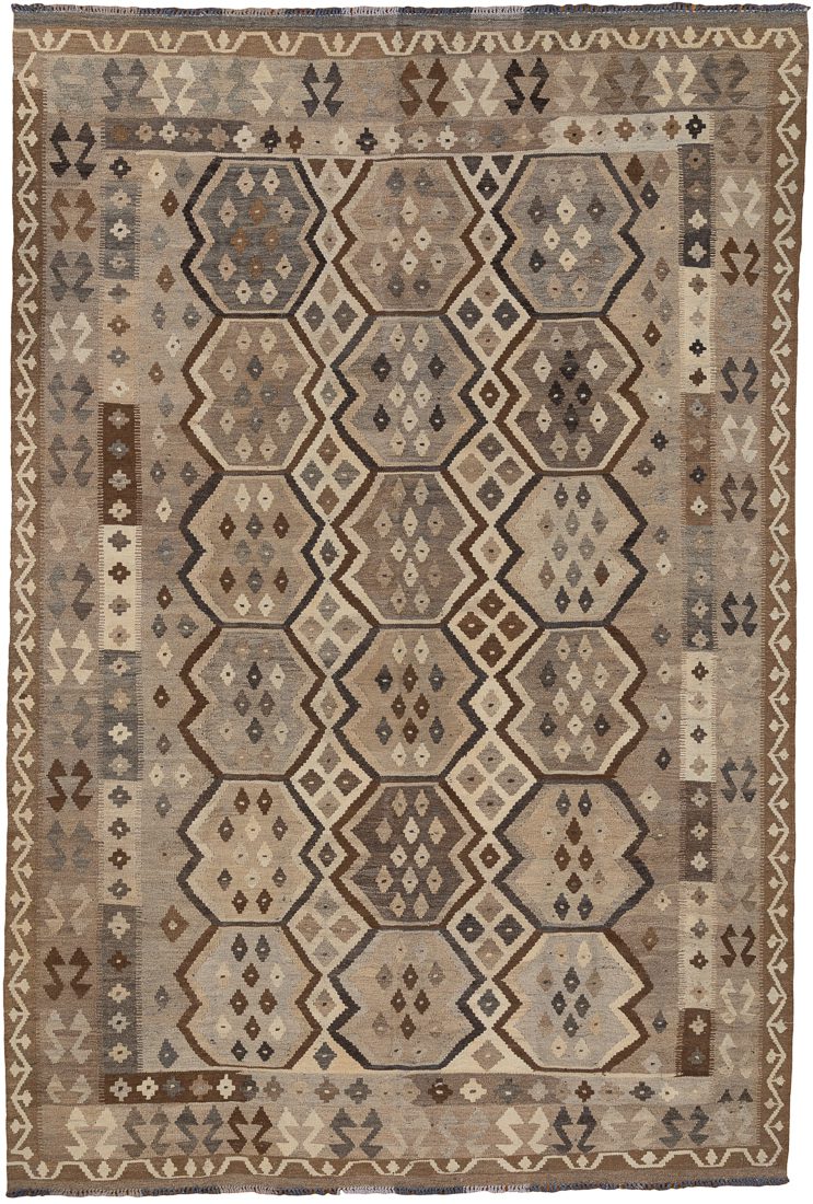 Afghan Uzbek Maimana Kilim Handwoven Rug