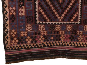 54527-Contemporary_Afghan_Maimana_Reserve_Kilim_Reversible_Wool_Rug-6'8''x8'9''-Afghanistan-1-Border