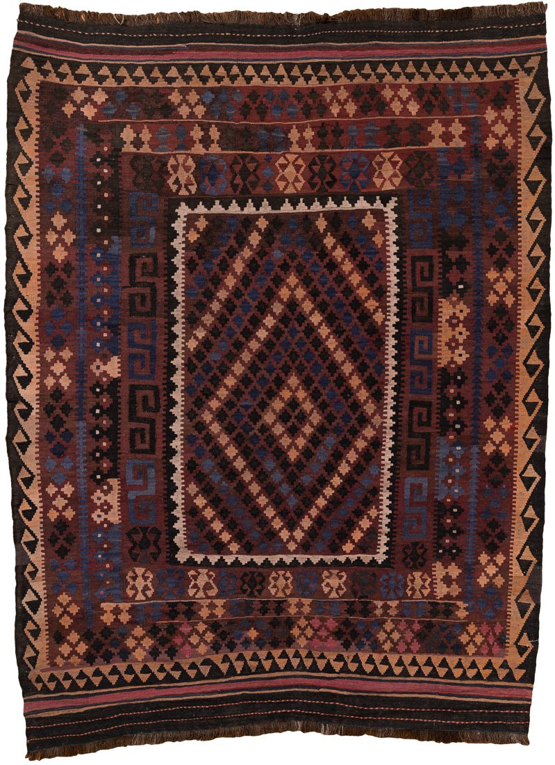 Afghan Uzbek Maimana Kilim Handwoven Rug