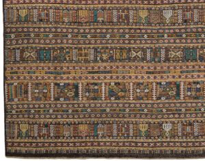 54528_UMD520A-Nalah_Modern_Village_Multicolor_Earth_Handwoven_Rug-12'2''x14'10''-Afghanistan-1-Border