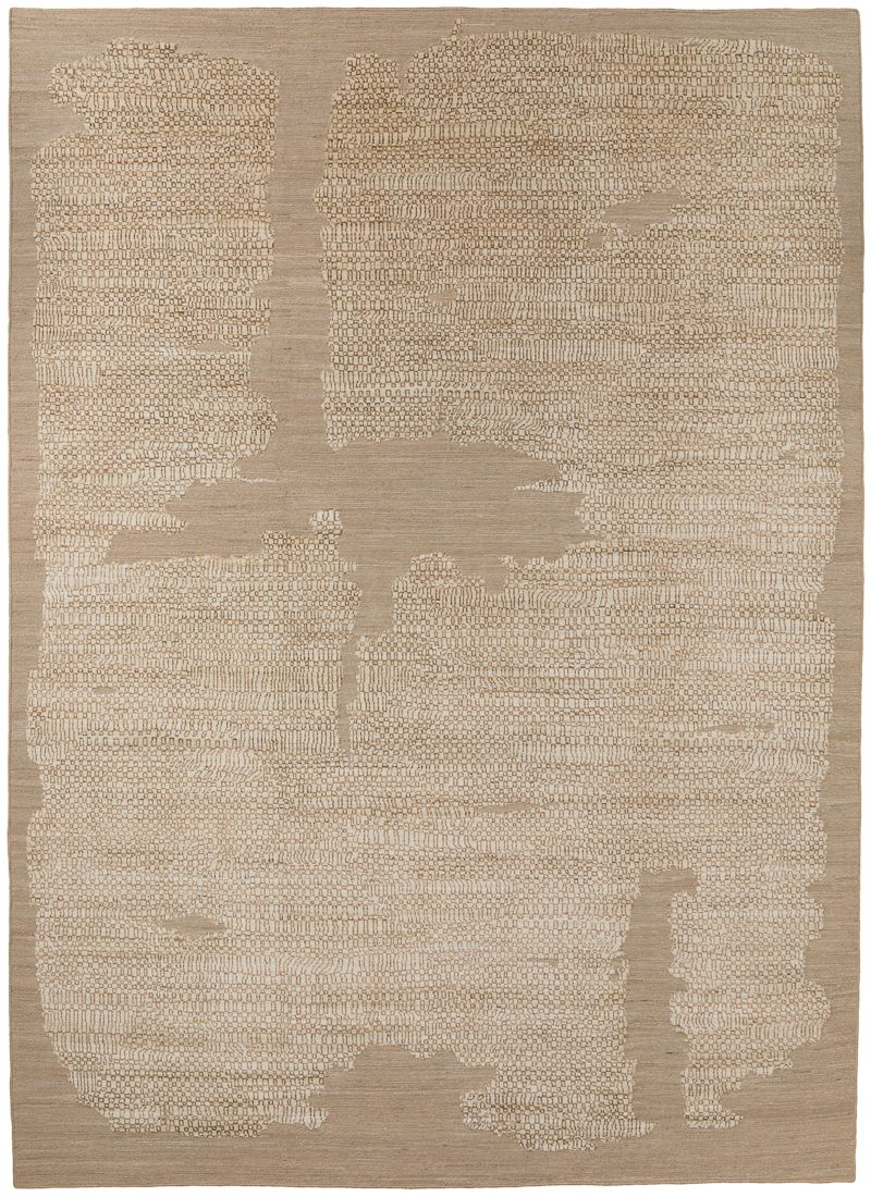 Afghan Hand Knotted Modern Textured Rug