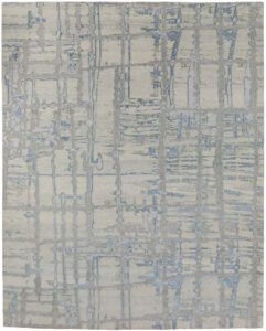 Tibetan Handwoven wool and Silk Nepal Rug