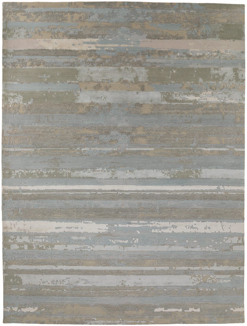 Tibetan Wool and Silk Handwoven Rug