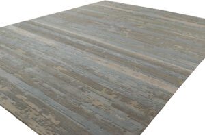Tibetan Wool and Silk Handwoven Rug