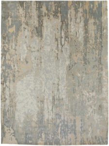 Tibetan Wool and Silk Handwoven Rug