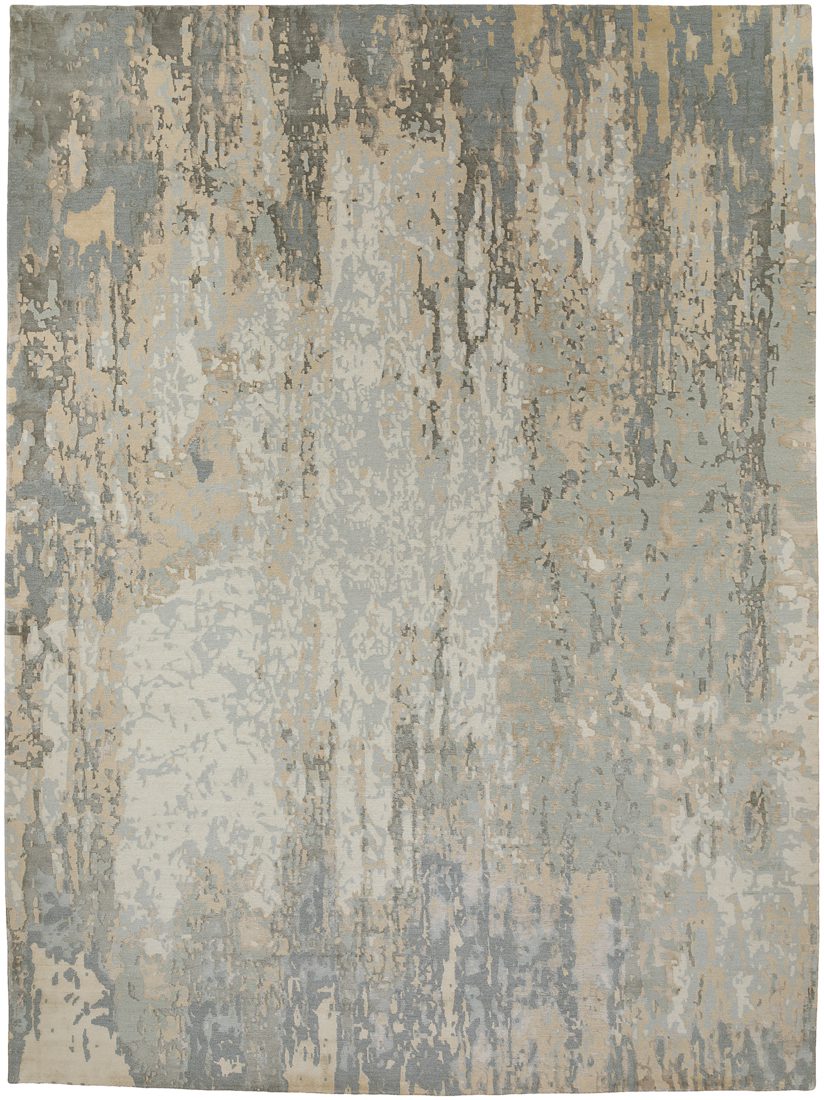 Tibetan Wool and Silk Handwoven Rug