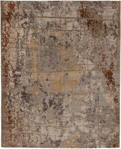 Tibetan Handwoven wool and Silk Nepal Rug