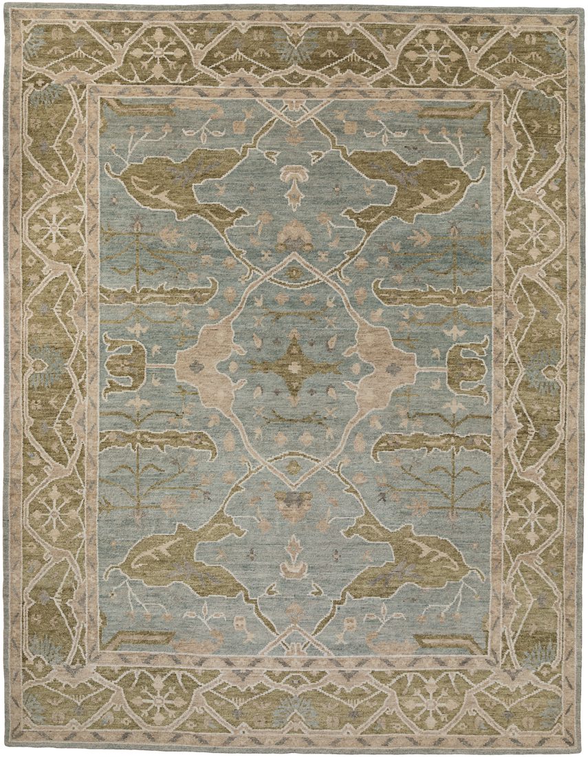 Tibetan Oushak Handwoven Rug