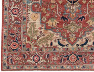 54534_NVA020J-Heriz_Luxe_Tribal_Handwoven_Rug-6'1''x8'1''-Afghanistan-1-Border