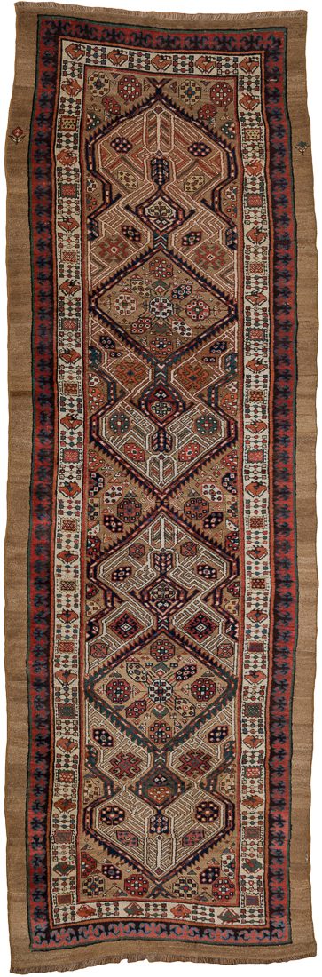 Antique Northwest Persian Kurdish Runner Rug