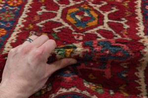 28691-Karaja_Vintage_Handwoven_Tribal_Rug-1'11''x5'1''-Iran-6