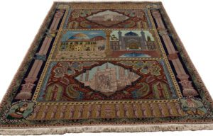 Persian Tabriz Fine Pictorial Handwoven Rug