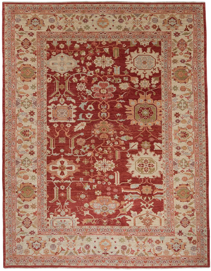 Afghan Sultanabad Handwoven Tribal Rug