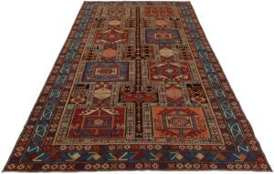 Turkish Shirvan Handwoven Village Rug