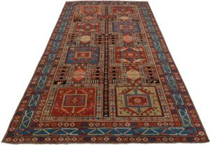 Turkish Shirvan Handwoven Village Rug