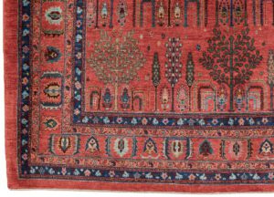 38300-Persian_Khamsehbaf_Ultimate_Village_Handwoven_Rug-6'9''x7'6''-Iran-1-Border