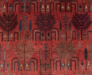 38300-Persian_Khamsehbaf_Ultimate_Village_Handwoven_Rug-6'9''x7'6''-Iran-1-Center